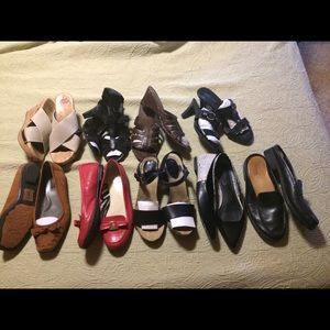 Lot Of nine pairs of shoes
